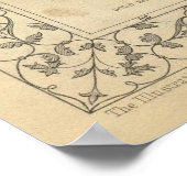  kaart van Panama (1851) Poster (Hoek)