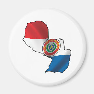Kaart van Paraguay Magneet