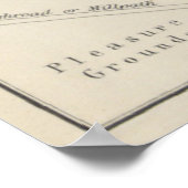  kaart van Paramaribo Suriname (1876) Poster (Hoek)