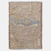  kaart van Parijs (1550) Deken (Voorkant Verticaal)