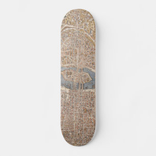 kaart van Parijs (1550) Skateboard