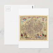 Kaart van Parijs, 1576 (Voorkant / Achterkant)