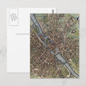  kaart van Parijs (1657) (Voorkant / Achterkant)