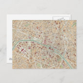  kaart van Parijs (1892) (Voorkant / Achterkant)