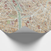  kaart van Parijs (1892) Cadeaupapier (Hoek)