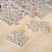  kaart van Parijs (1892) Legpuzzel (Zijkant)