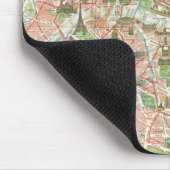  kaart van Parijs (1920) Muismat (Hoek)