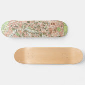  kaart van Parijs (1920) Skateboard (Horizontaal)