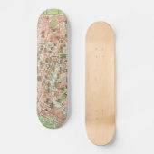  kaart van Parijs (1920) Skateboard (Voorkant)