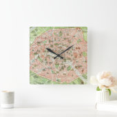  kaart van Parijs (1920) Vierkante Klok (Huis)