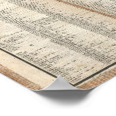 kaart van Parijs Frankrijk (1867) Poster (Hoek)