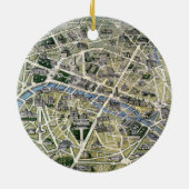 Kaart van Parijs in de periode van de Groenen Keramisch Ornament (Achterkant)