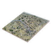 Kaart van Parijs in de periode van de Groenen Tegeltje (Zijkant)