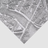 kaart van Parijs Tissuepapier (Detail)