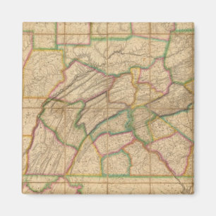 Kaart van Pennsylvania Magneet