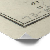  kaart van Pensacola Florida (1788) Poster (Hoek)