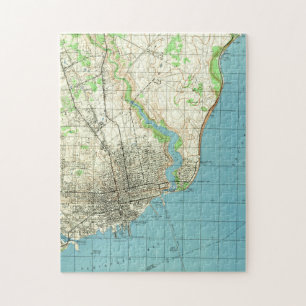  kaart van Pensacola Florida (1944) Legpuzzel