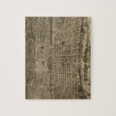  kaart van Philadelphia (1872) Legpuzzel (Verticaal)