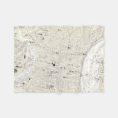  kaart van Philadelphia (1885) Fleece Deken (Voorkant (Horizontaal))