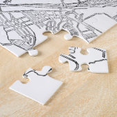  kaart van Pittsburgh (1885) Legpuzzel (Zijkant)