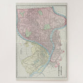 kaart van Pittsburgh Pennsylvania (1901) Legpuzzel (Verticaal)