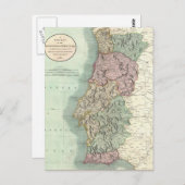  kaart van Portugal (1801) (Voorkant / Achterkant)