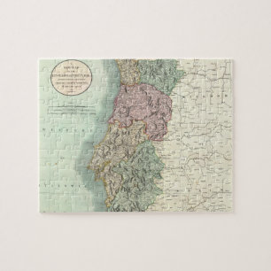  kaart van Portugal (1801) Legpuzzel