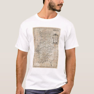 Kaart van Portugal T-shirt