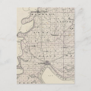 Kaart van Posey County