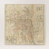 kaart van Praag (1882) Legpuzzel (Horizontaal)