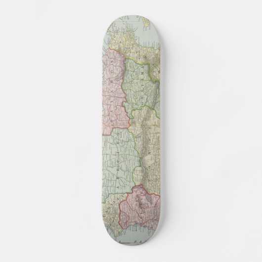kaart van Puerto Rico (1901) Skateboard (Voorkant)
