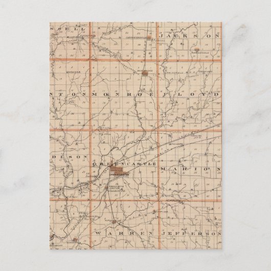 Kaart van Putnam County (Voorkant)