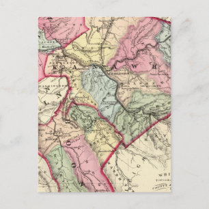 Kaart van Putnam, Kanawha, provincies Boone