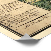 Kaart van Quebec Poster (Hoek)