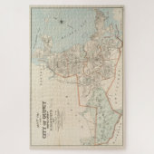  kaart van Quincy MA (1907) Legpuzzel (Verticaal)