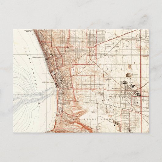  kaart van Redondo Beach & Torrance CA (1934) (Voorkant)