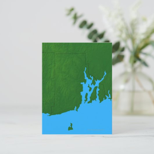 Kaart van Rhode Island (Staand voorkant)