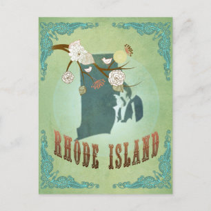 Kaart van Rhode Island - Groen