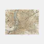  kaart van Richmond Virginia (1934) Fleece Deken (Voorkant (Horizontaal))