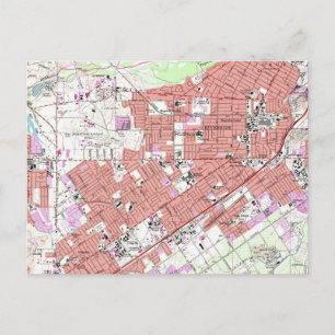  kaart van Riverside California (1967)