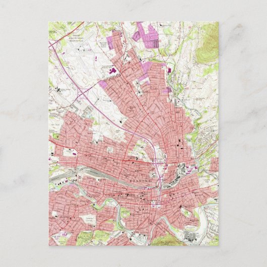  kaart van Roanoke Virginia (1963) 2 (Voorkant)