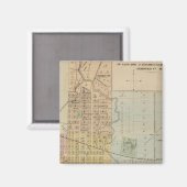 Kaart van Rochester, Minnesota Magneet (Voorkant / Achterkant)