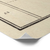 kaart van Rochester NY (1838) Poster (Hoek)