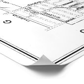  kaart van Rochester NY (1901) BW Poster (Hoek)