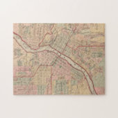  kaart van Rockford IL (1886) Legpuzzel (Horizontaal)