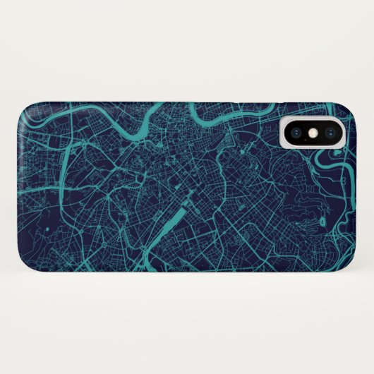 Kaart van Rome Case-Mate iPhone Case (Achterkant (horizontaal))
