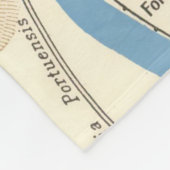  kaart van Rome Italië (1870) Fleece Deken (Hoek)