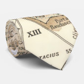  kaart van Rome Italië (1870) Stropdas (Opgerold)