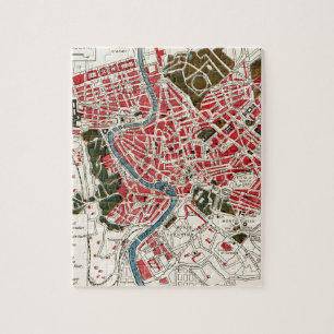 kaart van Rome, Italië. Legpuzzel