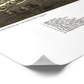 Kaart van Rome, New York vanaf 1886 Poster (Hoek)